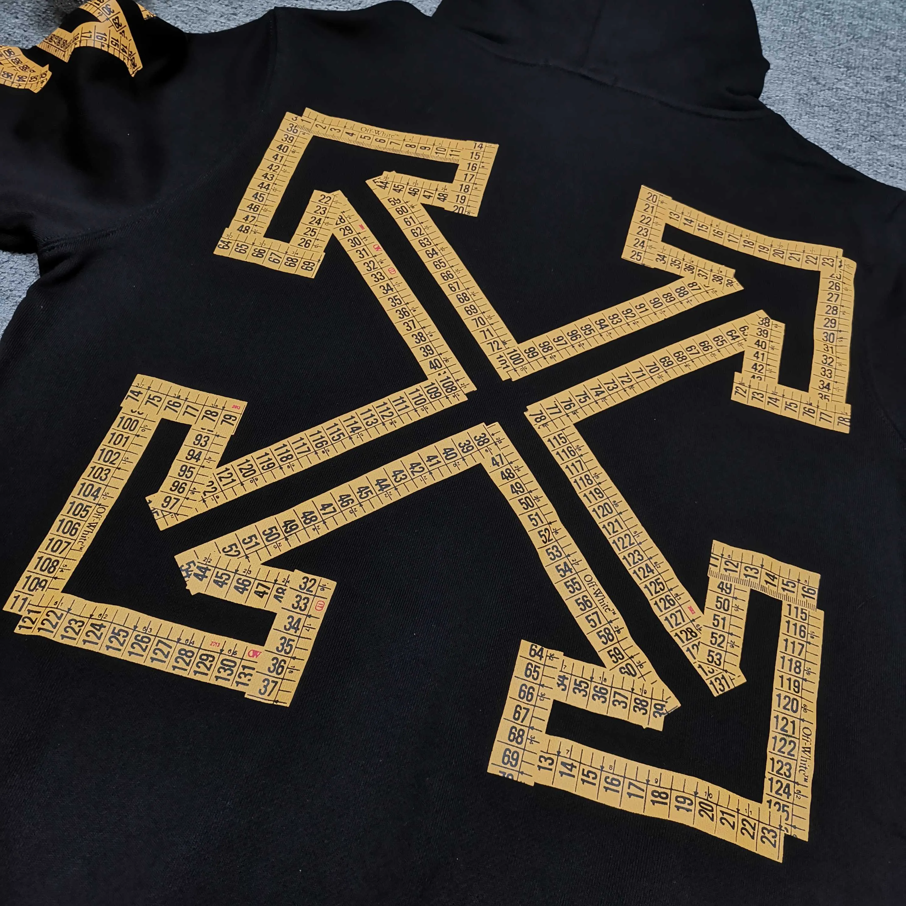 off white 25ss new cordon loose hooded sweatshirt Color: Black Size: S M L XL P410